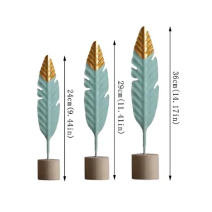 Modern Feather Wooden Decorations Simple Miniature Figurines for Living Room Table Office Home Decoration Accessories - Image 6