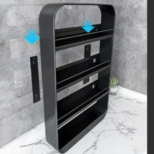 Bathroom Storage Racks Bathrooms Shelves Wall-Mounted Storage Cabinets Bathroom Toiletrie Shelf Wall Shelves Punch-Free - Image 4