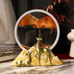 Quicksand painting decoration creative art hourglass home living room TV cabinet landscape decoration - Image 4