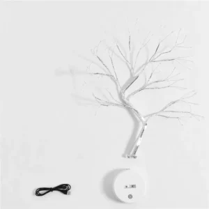 LED Night Light Mini Christmas Tree Copper Wire Garland Lamp For Kids Home Bedroom Decoration Decor Fairy Light Holiday lighting - Image 6