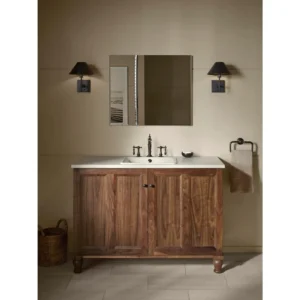 30 X 26 Double Door Beveled Bathroom Storage Cabinet Home Furniture Cabinets Vanity Shelf Closet Mirror Modern Cupboard Niche - Image 6