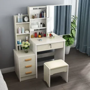 Makeup Tables Hairdresser Dressers Bedroom Furniture Vanity Mirror Drawers Cabinets Vestidores Table - Image 5