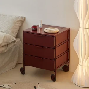 Nordic Simple Creative Design Be Used As A Multi-functional Mobile Storage Cabinet For Nightstand Modern Bedroom Fashion Locker - Image 4