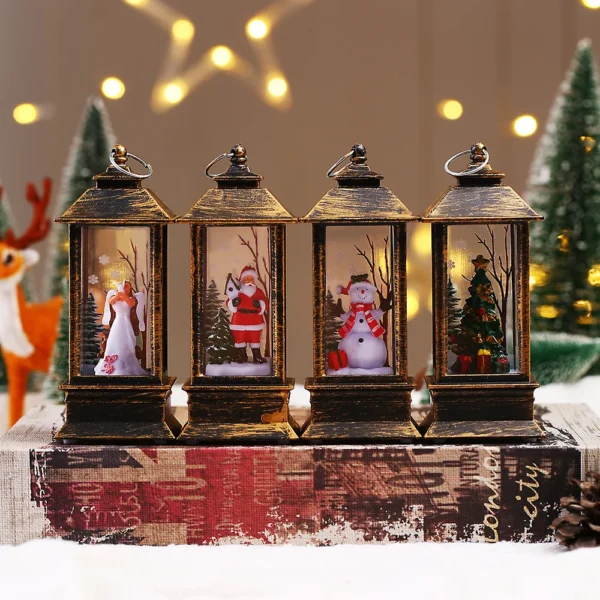 Christmas LED interior windproof light, holiday gift, table ornament night light, Christmas decoration - Image 4