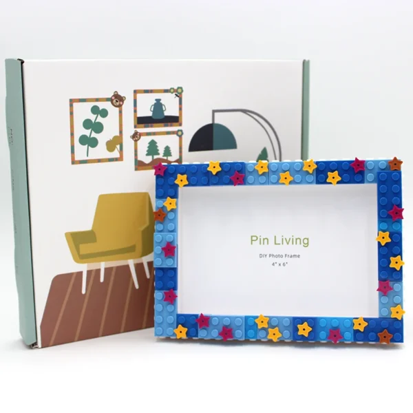 1PC Decor Photo Frame DIY Star Sky Simple Color Block Picture Frame For Home Decoration Birthday Gift - Image 2