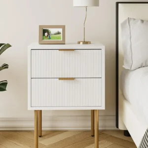 Nightstand, 2 Drawer Dresser for Bedroom, Small Side Table with 2 Drawers, Bedside Furniture, Night Stand