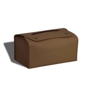 Simple Solid Color Tissue Box Household Table PU Leather Napkin Holder Waterproof Storage Sundries Case Car Paper Organizers Box - Image 6