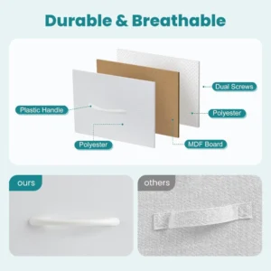 Dresser Storage with 5 Organizer Closet Chest Small Clothes Fabric Cabinet, Kids Furniture Drawer Binis, Nightstand for Bedroom - Image 3