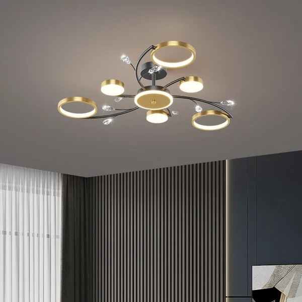 IRALAN Modern Ceiling Lamp Bedroom chandelier Dining table light Room Lamp Household LED Chandelier APP Dimming Lamp - Image 3