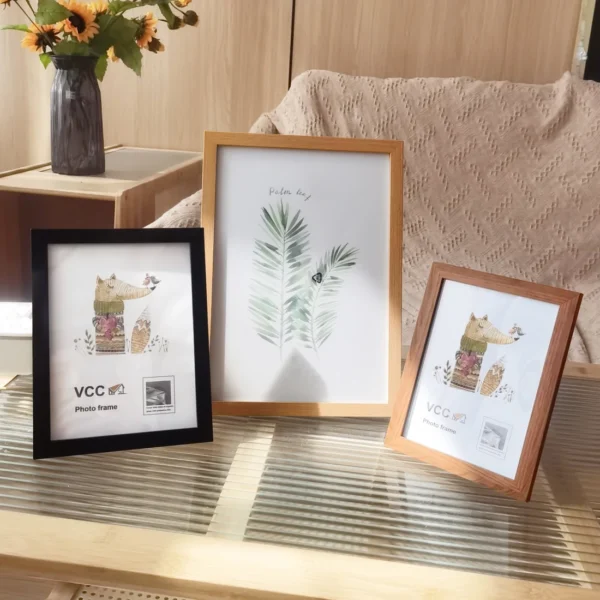 5Pcs Wooden Photo Frames For Picture Wall 10X15 15X20 20X25 A4 Pictures Frame Stand For Pictures Certificate Commemorative Gift - Image 4