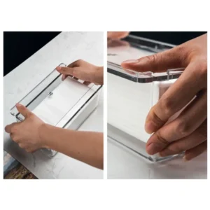 Acrylic Clear Tissue Box Cover Rectangular Napkin Dispenser Office Paper Holder - Image 3
