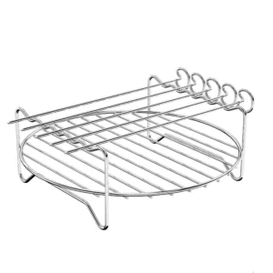 Air Fryer Stainless Steel Rack Tray&Steaming Racks Air Fryer Tools Baking Pan BBQ Gril Baking Cooker Accessories Cooking Tools - Image 5