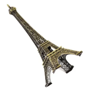 Paris Effiel Tower Figures Statues Building Model Fashion Romantic Retro Bronze Sculpture Home Desktop Metal Decorative Ornament - Image 2
