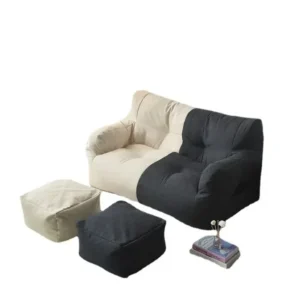 Double Lazyboy Bean Bag Sofa Reclining and Sleeping Soft Comfort Sofa Washable Fabric Sofa Balcony Bedroom Double Seating - Image 5