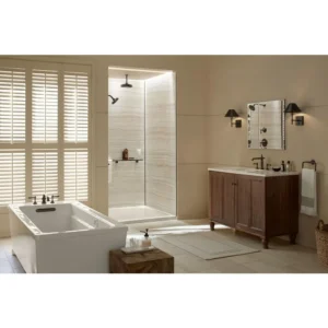 30 X 26 Double Door Beveled Bathroom Storage Cabinet Home Furniture Cabinets Vanity Shelf Closet Mirror Modern Cupboard Niche - Image 5