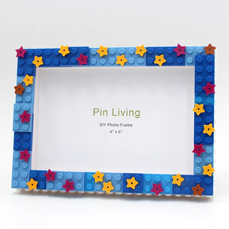 1PC Decor Photo Frame DIY Star Sky Simple Color Block Picture Frame For Home Decoration Birthday Gift - Image 3