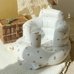 Baby Inflatable Sofa Children Puff Portable Bath Chairs PVC Multifunctional Seat Practice Sitting Bath Stool - Image 3