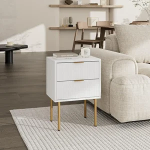 Nightstand, 2 Drawer Dresser for Bedroom, Small Side Table with 2 Drawers, Bedside Furniture, Night Stand - Image 6