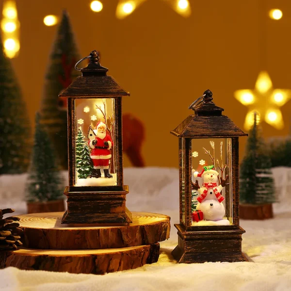 Christmas LED interior windproof light, holiday gift, table ornament night light, Christmas decoration - Image 5