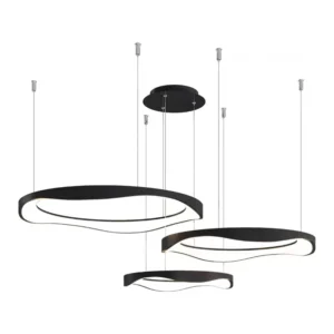 Living room pendant lamp modern simple atmosphere main lamp creative circular Nordic led headlight hall lamp - Image 6