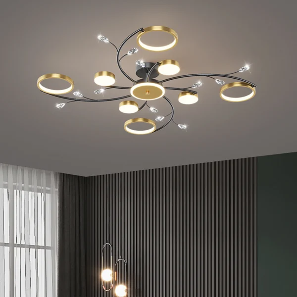 IRALAN Modern Ceiling Lamp Bedroom chandelier Dining table light Room Lamp Household LED Chandelier APP Dimming Lamp - Image 2