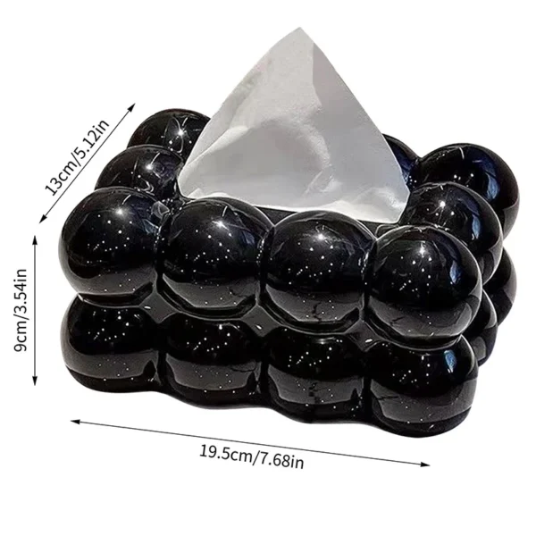 New type Tissue storage box Marshmallow style White and Black Nortic Artwork Plastic Tissue Box For Home restaurant and office - Image 6