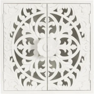 Transition Carved Wooden Wall Used as Bathroom Toilet Storage Cabinet 20x20 White Home Furniture Cabinets Vanity Shelf Closet - Image 6