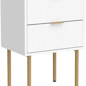 Nightstand, 2 Drawer Dresser for Bedroom, Small Side Table with 2 Drawers, Bedside Furniture, Night Stand - Image 4