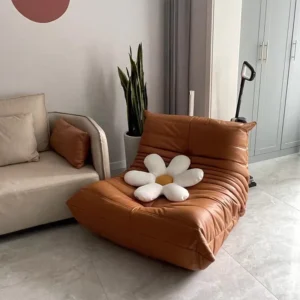 MOMO Nordic Tatami Single Sofa Recliner Celebrity Balcony Caterpillar Sofa Simple Casual Lazy Sofa Creative Furniture