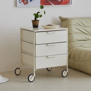 Nordic Simple Creative Design Be Used As A Multi-functional Mobile Storage Cabinet For Nightstand Modern Bedroom Fashion Locker - Image 2