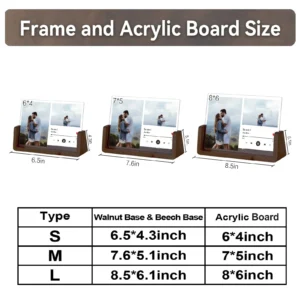 Custom Song Acrylic Photo Frame Wedding Anniversary Gift for Couple Him Her Personalized Music Code Picture Frame Home Decor - Image 6