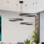 Living Room Chandelier Nordic pendant lamp Modern Dining room Chandelier Ring Lamp Bedroom Restaurant Lamps LED Ceiling lights