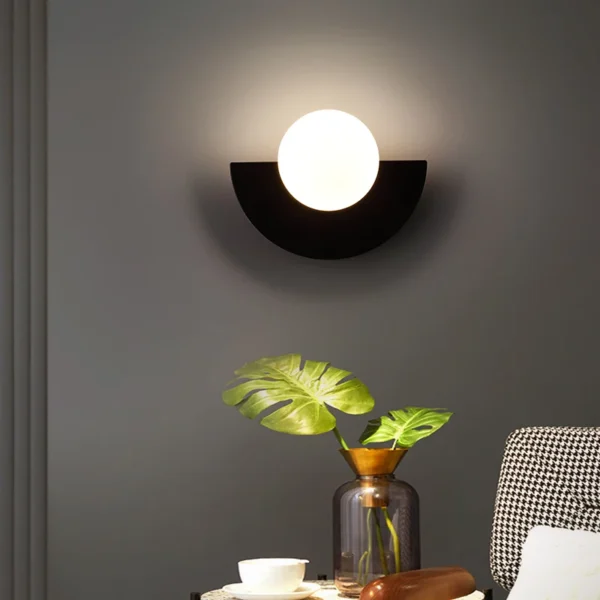 Wall Lamp Nordic LED Bedroom Bedside Simple Colored Designer Creative Living Room Aisle Corridor Study Indoor Lighting - Image 6