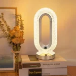Luxury Modern Crystal Lamp Rechargeable 3 Colors Touch Dimming Suitable For Restaurant Bar Dining Table Decoration Table Light