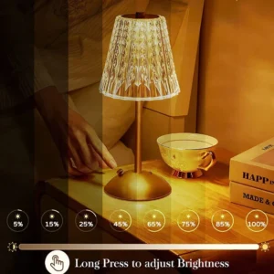 LED Table Lamp Touch Sensor Dimmable Desktop Night Light Rechargeable Wireless Reading Lamp for Hotel Bar Bedroom Decor Light - Image 2