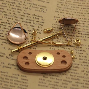 Vintage Mini Balance Scales Ornament Handmade Weight Dollhouse Exquisite Metal Antique Justice Scale Model Miniature Home Decor - Image 3