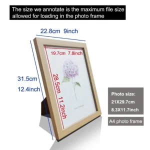 3Pcs Wooden Photo Frames For Picture Wall 10X15 15X20 20X25 A4 Pictures Frame Stand For Pictures Photo Decor Commemorative Gift - Image 4