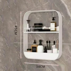Bathroom Storage Racks Bathrooms Shelves Wall-Mounted Storage Cabinets Bathroom Toiletrie Shelf Wall Shelves Punch-Free - Image 6
