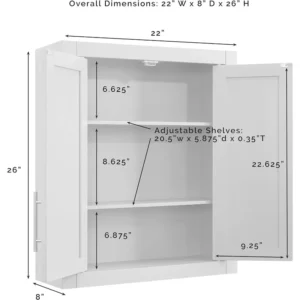Savannah Bathroom Wall Cabinet, - Image 3