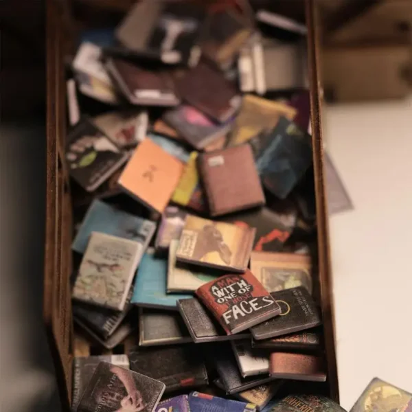 200pcs Miniatures Dollhouse Books Assorted Retro Vintage Mini Books Doll House Decoration Accessories for Library Study Room - Image 3