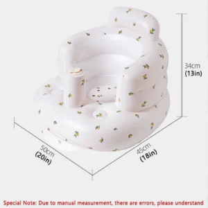 Baby Inflatable Sofa Children Puff Portable Bath Chairs PVC Multifunctional Seat Practice Sitting Bath Stool - Image 5