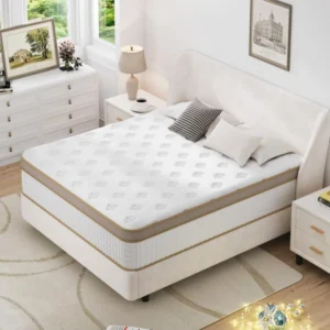 Mattress, Full of High-Density Memory Foam and Independent Pocket Springs, 12 Inch Mattress