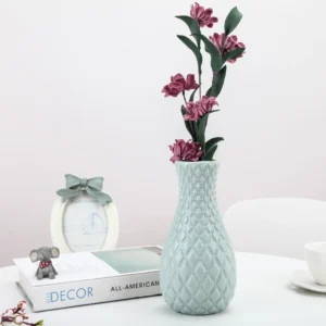 Unbreakable Plastic Flower Vase Decoration Home White Imitation Ceramic Vases Flower Pot Decor Nordic Style Flower Container - Image 4