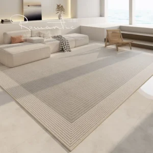 Cream Geometric Carpet Grey Beige Large Area Living Room Carpets Easy Care Bedroom Rug Artistic Lines Rectangular Rugs 양탄자 Ковер - Image 2