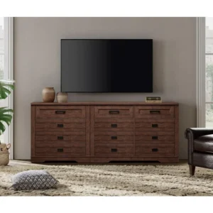 Dresser with 12 Drawers 2 in 1 for Bedroom,Wooden Closet Organizers and Storage,Follow Mounting Drawer of Chest for Liviing Room - Image 3