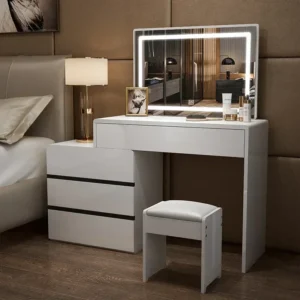 Minimalist Bedroom Vanity Table Luxury Mirror Vanity Stretchable Cabinet Dressers for Bedroom Tocador Nordic Furniture - Image 3