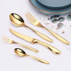 5/10/15/20/25Pcs Silver Dinner Set Stainless Steel 304 Tableware Gold Cutlery Mirror Western Knife Fork Spoon Kitchen Utensils - Image 4