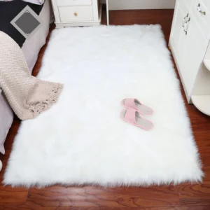 Thick White Carpet Soft Fur for Living Room Plush Rug Bedroom Imitation Wool Fluffy Floor Carpets Window Bedside Home Decor Rugs - Image 6