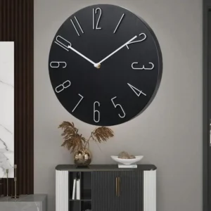 Bathroom simplicity Wall Clock Analog Wall Clock Large Number Wall Clock Silent Watch Home Living Room Office Bedroom 8 Inch - Image 5