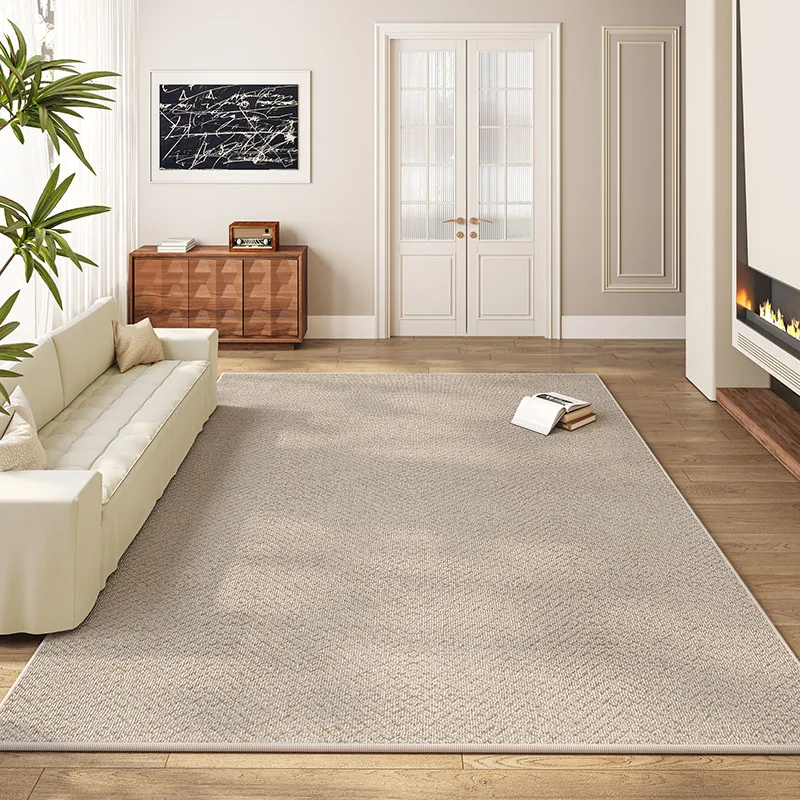 Pure Color Minimalist Living Room Carpet Artistic Modern Decorative Rugs Oversized Carpets Luxury Easy Clean Bedroom Rug السجاد - Image 2